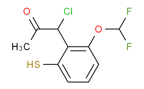 CAS No. 1804190-70-2, 1-Chloro-1-(2-(difluoromethoxy)-6-mercaptophenyl)propan-2-one