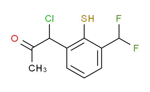 CAS No. 1806370-36-4, 1-Chloro-1-(3-(difluoromethyl)-2-mercaptophenyl)propan-2-one