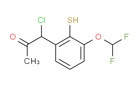 CAS No. 1803890-48-3, 1-Chloro-1-(3-(difluoromethoxy)-2-mercaptophenyl)propan-2-one