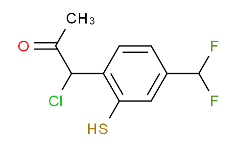CAS No. 1805706-35-7, 1-Chloro-1-(4-(difluoromethyl)-2-mercaptophenyl)propan-2-one