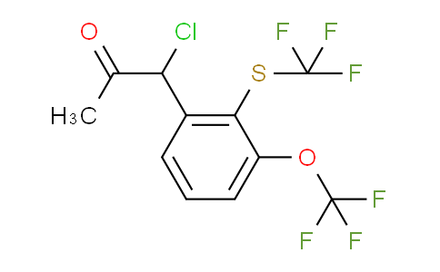 CAS No. 1806579-19-0, 1-Chloro-1-(3-(trifluoromethoxy)-2-(trifluoromethylthio)phenyl)propan-2-one
