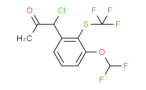 CAS No. 1804279-82-0, 1-Chloro-1-(3-(difluoromethoxy)-2-(trifluoromethylthio)phenyl)propan-2-one