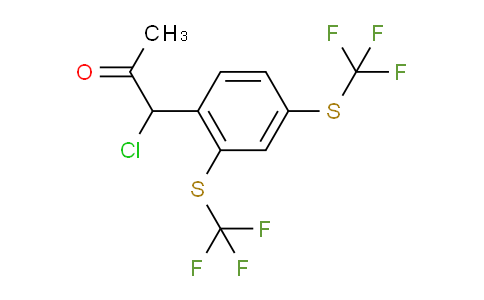 CAS No. 1806361-38-5, 1-(2,4-Bis(trifluoromethylthio)phenyl)-1-chloropropan-2-one