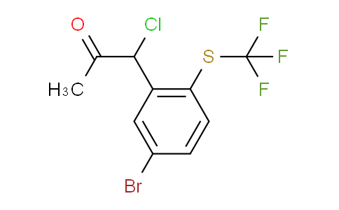CAS No. 1804223-39-9, 1-(5-Bromo-2-(trifluoromethylthio)phenyl)-1-chloropropan-2-one