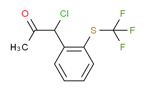 CAS No. 1803798-20-0, 1-Chloro-1-(2-(trifluoromethylthio)phenyl)propan-2-one