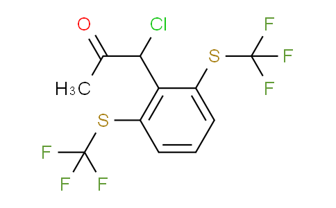CAS No. 1804223-42-4, 1-(2,6-Bis(trifluoromethylthio)phenyl)-1-chloropropan-2-one