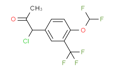 CAS No. 1804279-57-9, 1-Chloro-1-(4-(difluoromethoxy)-3-(trifluoromethyl)phenyl)propan-2-one