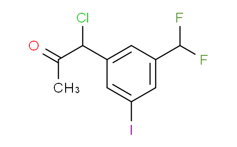 CAS No. 1804229-07-9, 1-Chloro-1-(3-(difluoromethyl)-5-iodophenyl)propan-2-one