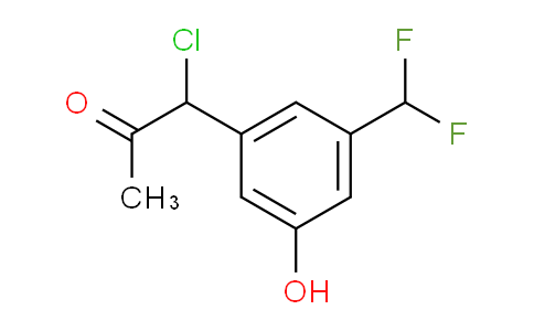 CAS No. 1804237-40-8, 1-Chloro-1-(3-(difluoromethyl)-5-hydroxyphenyl)propan-2-one