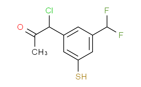 CAS No. 1804281-06-8, 1-Chloro-1-(3-(difluoromethyl)-5-mercaptophenyl)propan-2-one