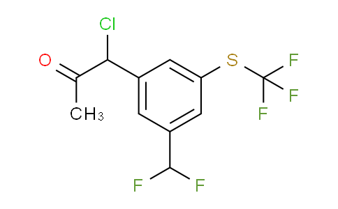CAS No. 1806388-19-1, 1-Chloro-1-(3-(difluoromethyl)-5-(trifluoromethylthio)phenyl)propan-2-one