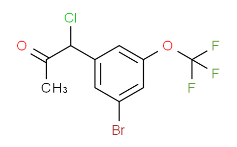CAS No. 1804227-65-3, 1-(3-Bromo-5-(trifluoromethoxy)phenyl)-1-chloropropan-2-one