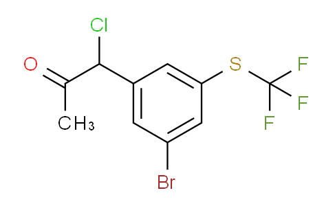 CAS No. 1803792-81-5, 1-(3-Bromo-5-(trifluoromethylthio)phenyl)-1-chloropropan-2-one