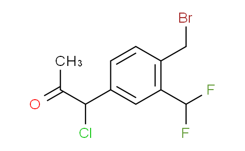 CAS No. 1806510-62-2, 1-(4-(Bromomethyl)-3-(difluoromethyl)phenyl)-1-chloropropan-2-one