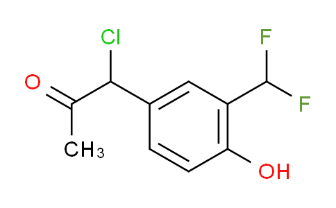 CAS No. 1804159-43-0, 1-Chloro-1-(3-(difluoromethyl)-4-hydroxyphenyl)propan-2-one