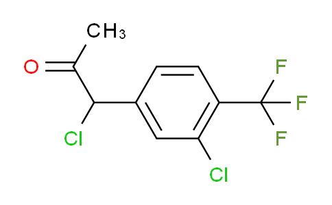 CAS No. 1804260-03-4, 1-Chloro-1-(3-chloro-4-(trifluoromethyl)phenyl)propan-2-one