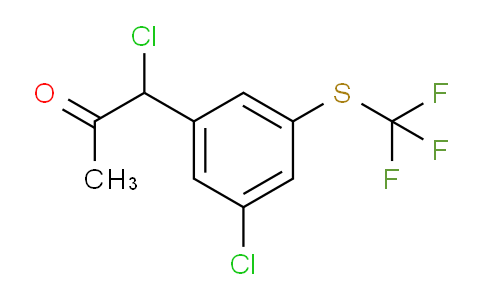 CAS No. 1804275-98-6, 1-Chloro-1-(3-chloro-5-(trifluoromethylthio)phenyl)propan-2-one