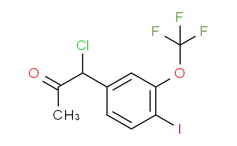 CAS No. 1804236-79-0, 1-Chloro-1-(4-iodo-3-(trifluoromethoxy)phenyl)propan-2-one