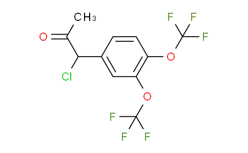 CAS No. 1804199-51-6, 1-(3,4-Bis(trifluoromethoxy)phenyl)-1-chloropropan-2-one