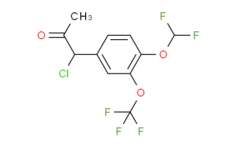 CAS No. 1803888-63-2, 1-Chloro-1-(4-(difluoromethoxy)-3-(trifluoromethoxy)phenyl)propan-2-one