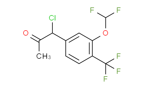 CAS No. 1804148-48-8, 1-Chloro-1-(3-(difluoromethoxy)-4-(trifluoromethyl)phenyl)propan-2-one
