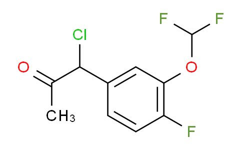 CAS No. 1804279-11-5, 1-Chloro-1-(3-(difluoromethoxy)-4-fluorophenyl)propan-2-one