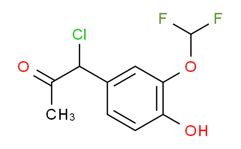 CAS No. 1804190-03-1, 1-Chloro-1-(3-(difluoromethoxy)-4-hydroxyphenyl)propan-2-one