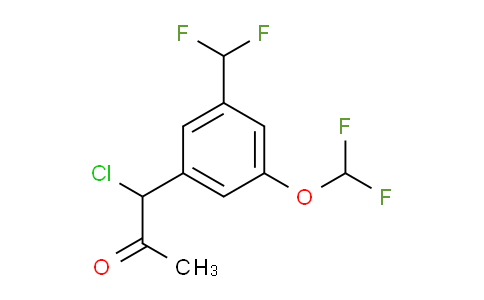 CAS No. 1804278-24-7, 1-Chloro-1-(3-(difluoromethoxy)-5-(difluoromethyl)phenyl)propan-2-one