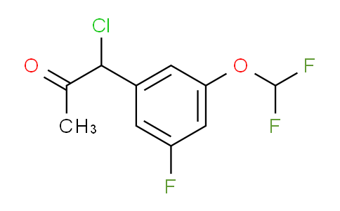 CAS No. 1806412-25-8, 1-Chloro-1-(3-(difluoromethoxy)-5-fluorophenyl)propan-2-one