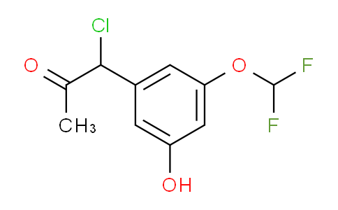 CAS No. 1803722-05-5, 1-Chloro-1-(3-(difluoromethoxy)-5-hydroxyphenyl)propan-2-one