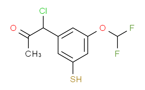 CAS No. 1806413-81-9, 1-Chloro-1-(3-(difluoromethoxy)-5-mercaptophenyl)propan-2-one