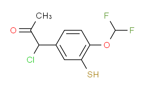 CAS No. 1806646-19-4, 1-Chloro-1-(4-(difluoromethoxy)-3-mercaptophenyl)propan-2-one