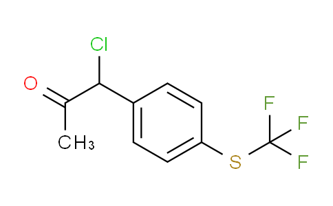CAS No. 1803881-74-4, 1-Chloro-1-(4-(trifluoromethylthio)phenyl)propan-2-one