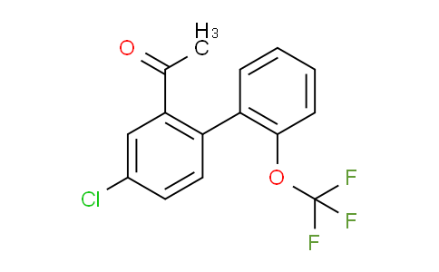 CAS No. 1261616-32-3, 1-(4-Chloro-2'-(trifluoromethoxy)biphenyl-2-yl)-ethanone