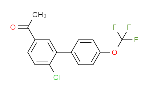 CAS No. 1261654-26-5, 1-(6-Chloro-4'-(trifluoromethoxy)biphenyl-3-yl)-ethanone