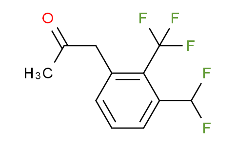 CAS No. 1804152-76-8, 1-(3-(Difluoromethyl)-2-(trifluoromethyl)phenyl)propan-2-one
