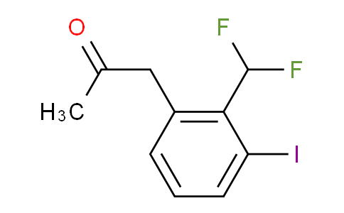CAS No. 1803721-87-0, 1-(2-(Difluoromethyl)-3-iodophenyl)propan-2-one