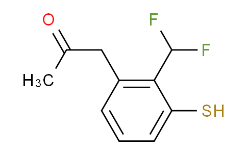 CAS No. 1805841-20-6, 1-(2-(Difluoromethyl)-3-mercaptophenyl)propan-2-one