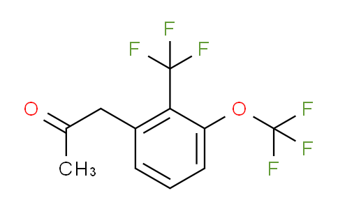 CAS No. 1804071-03-1, 1-(3-(Trifluoromethoxy)-2-(trifluoromethyl)phenyl)propan-2-one