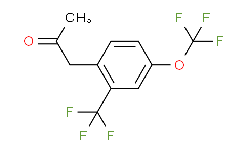 CAS No. 1804140-56-4, 1-(4-(Trifluoromethoxy)-2-(trifluoromethyl)phenyl)propan-2-one
