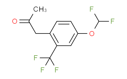CAS No. 1804148-11-5, 1-(4-(Difluoromethoxy)-2-(trifluoromethyl)phenyl)propan-2-one