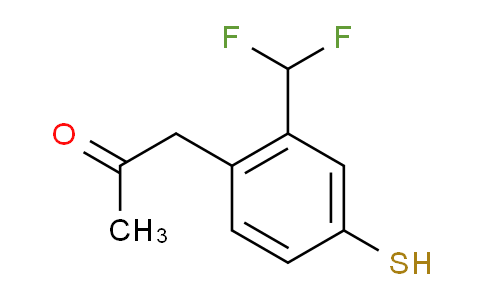 CAS No. 1804230-21-4, 1-(2-(Difluoromethyl)-4-mercaptophenyl)propan-2-one