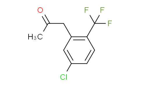 CAS No. 1305324-51-9, 1-(5-Chloro-2-(trifluoromethyl)phenyl)propan-2-one