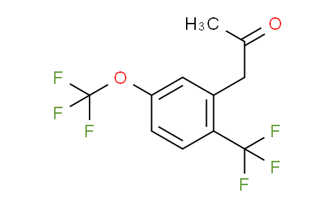 CAS No. 1805891-46-6, 1-(5-(Trifluoromethoxy)-2-(trifluoromethyl)phenyl)propan-2-one