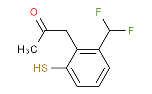 CAS No. 1806605-82-2, 1-(2-(Difluoromethyl)-6-mercaptophenyl)propan-2-one