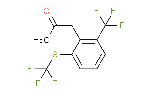 CAS No. 1805728-30-6, 1-(2-(Trifluoromethyl)-6-(trifluoromethylthio)phenyl)propan-2-one