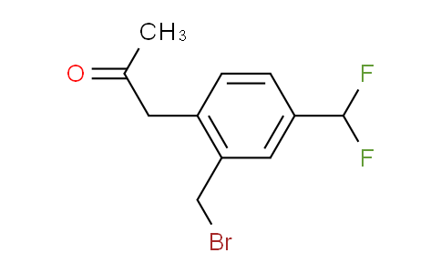 CAS No. 1804096-14-7, 1-(2-(Bromomethyl)-4-(difluoromethyl)phenyl)propan-2-one