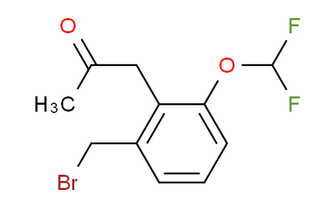 CAS No. 1804187-55-0, 1-(2-(Bromomethyl)-6-(difluoromethoxy)phenyl)propan-2-one