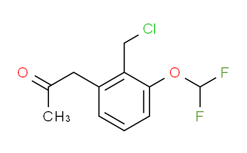 CAS No. 1804164-13-3, 1-(2-(Chloromethyl)-3-(difluoromethoxy)phenyl)propan-2-one