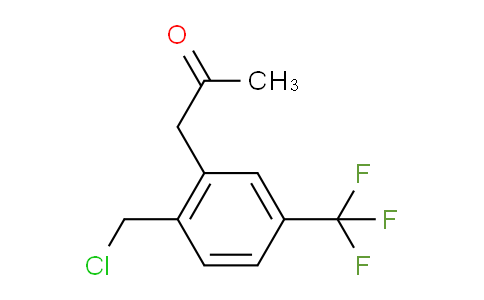 CAS No. 1804276-25-2, 1-(2-(Chloromethyl)-5-(trifluoromethyl)phenyl)propan-2-one